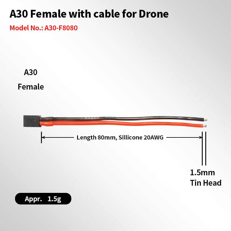 GNB A30-F8080 Pigtail Cable (5pcs)