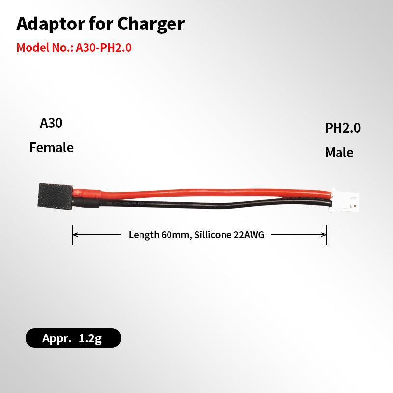 GNB A30 to PH2.0 Adapter Cable (5pcs)