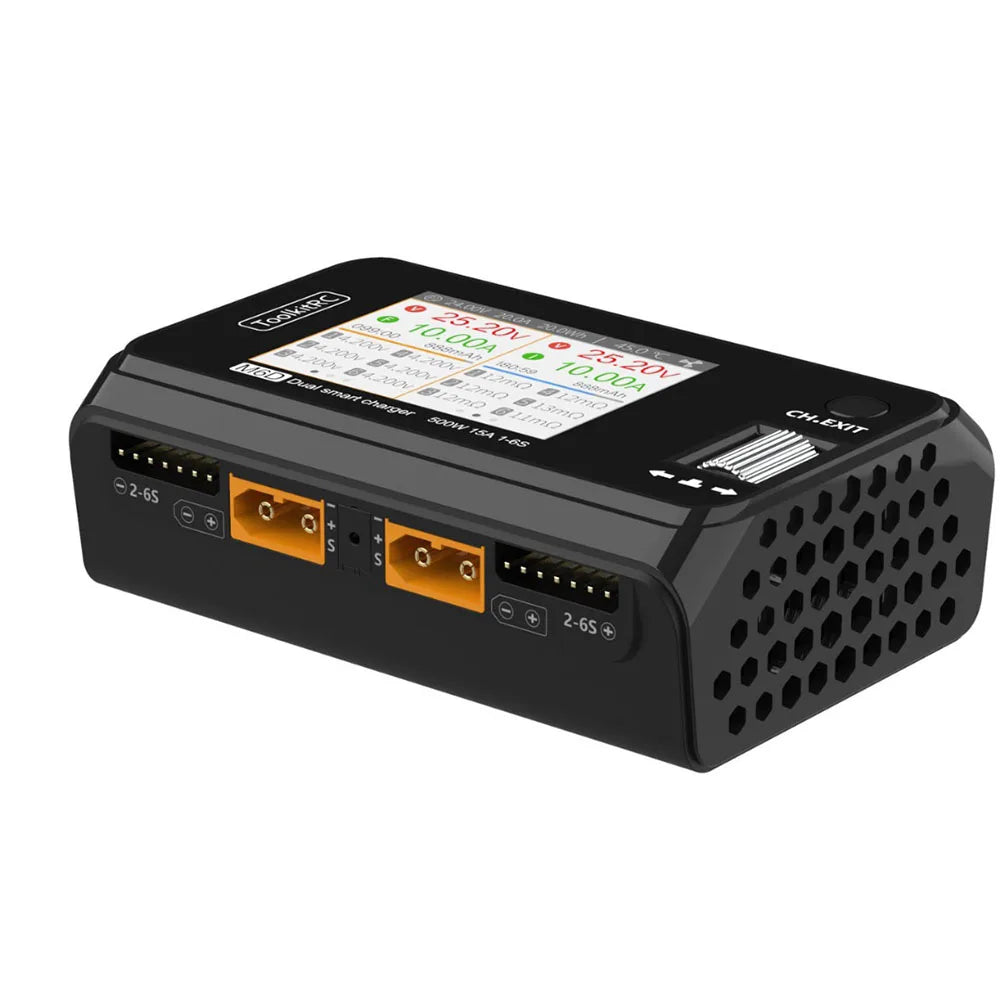 ToolkitRC M6D V3 dual channel smart charger for FPV LiPo batteries
