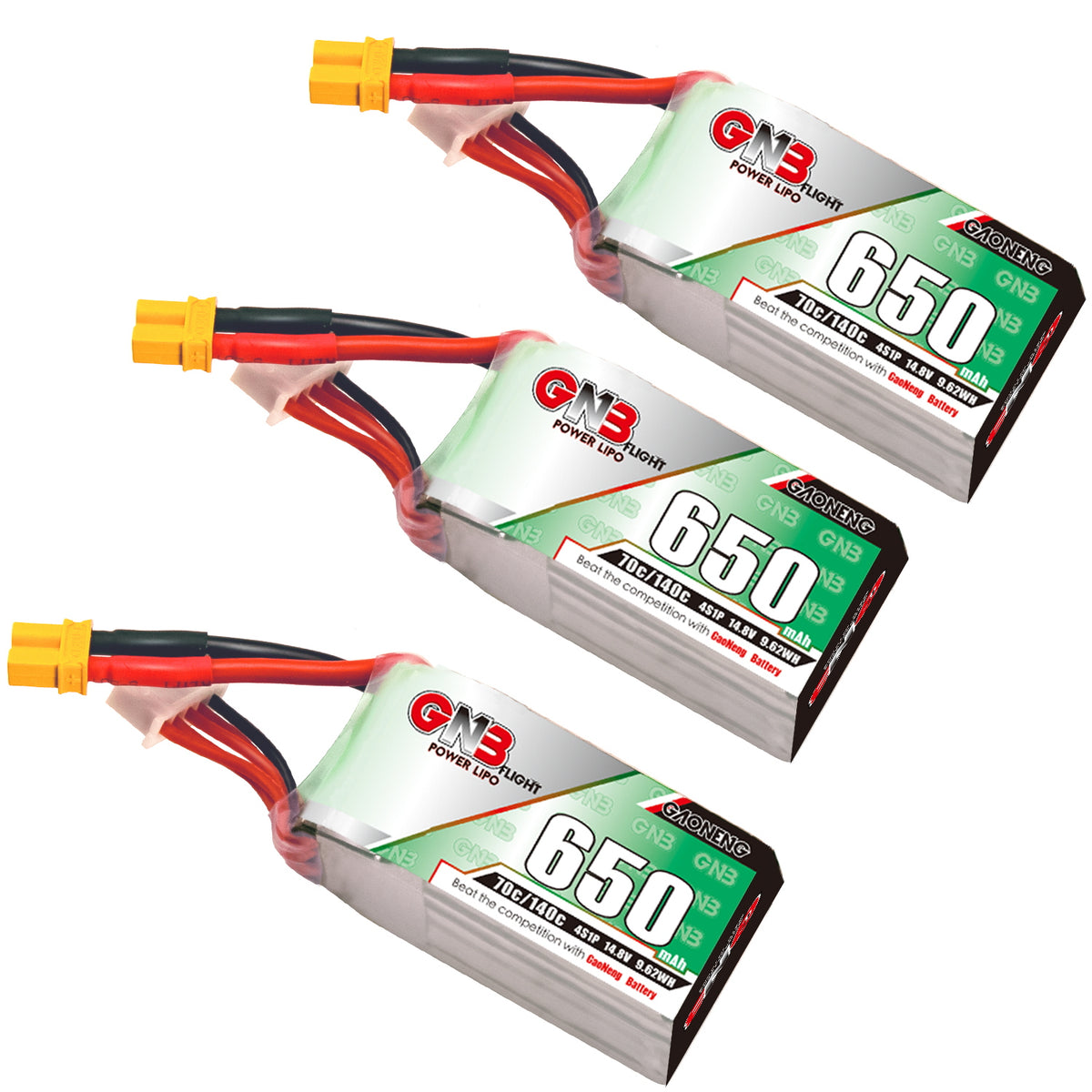 GNB 650mAh 4S 70C LiPo Battery - XT30